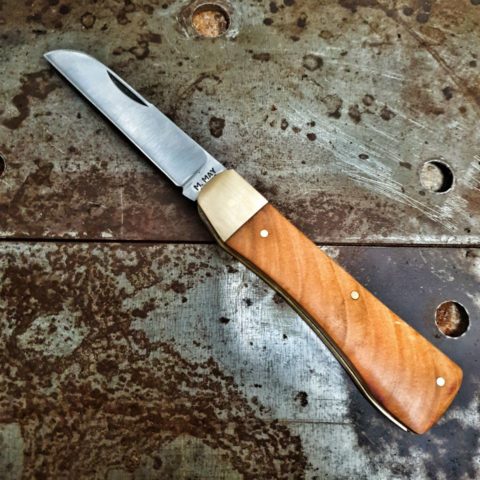 Ergonomic Pocket Knife – Cherry | Michael May Knives