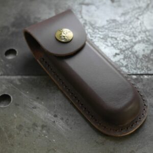 Leather pocket knife pouch for Michael May Knives pocket knives