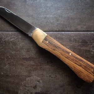Ergonomic Pocket Knife - Spalted Oak