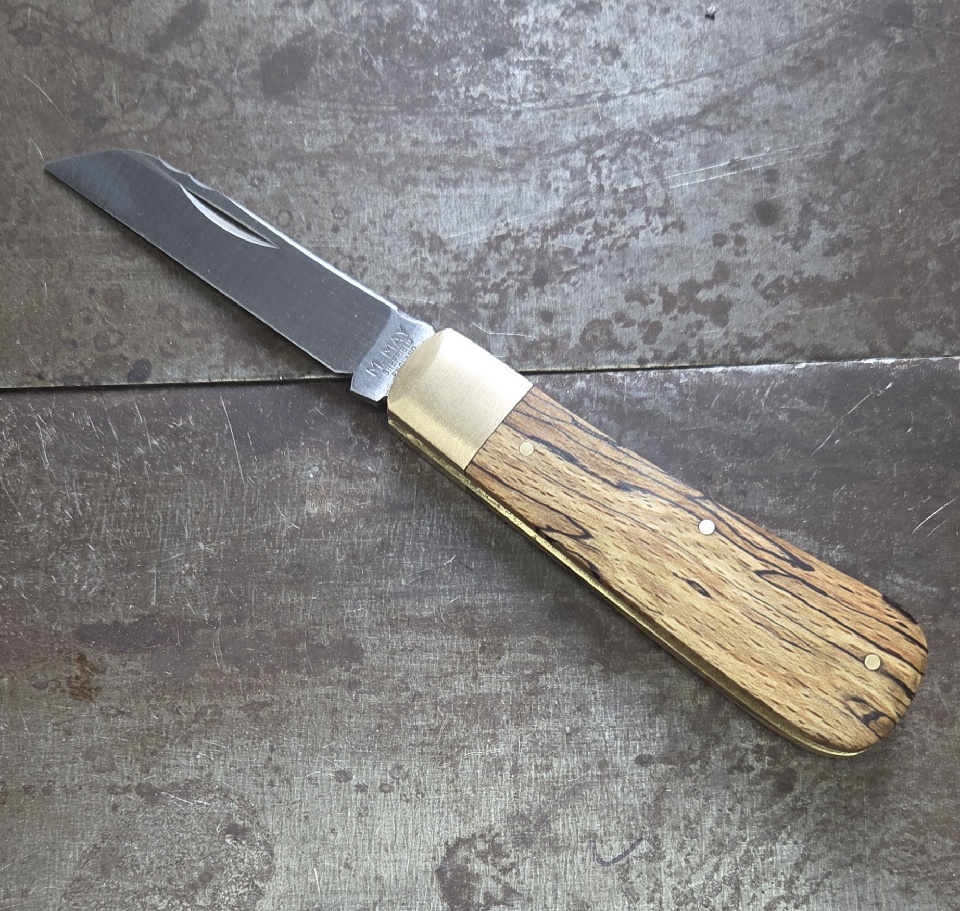 Lambfoot Pocket Knife - Chatsworth Spalted Beech