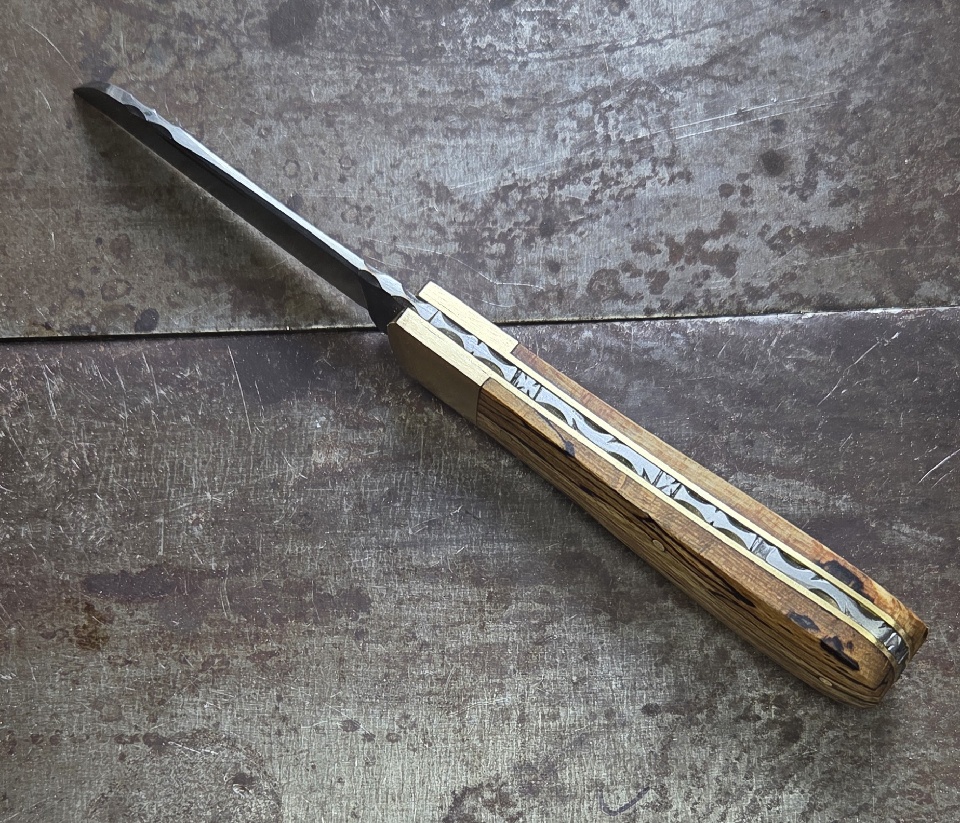 Lambfoot Pocket Knife - Chatsworth Spalted Beech - Image 2
