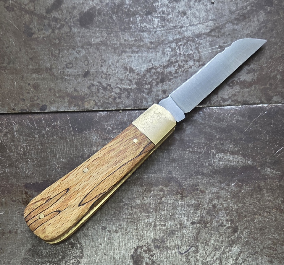 Lambfoot Pocket Knife - Chatsworth Spalted Beech - Image 3