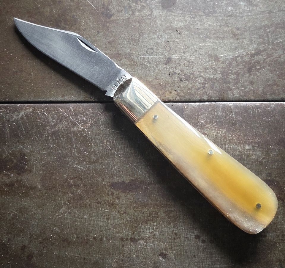 Clip Point Pocket Knife - Ram's Horn